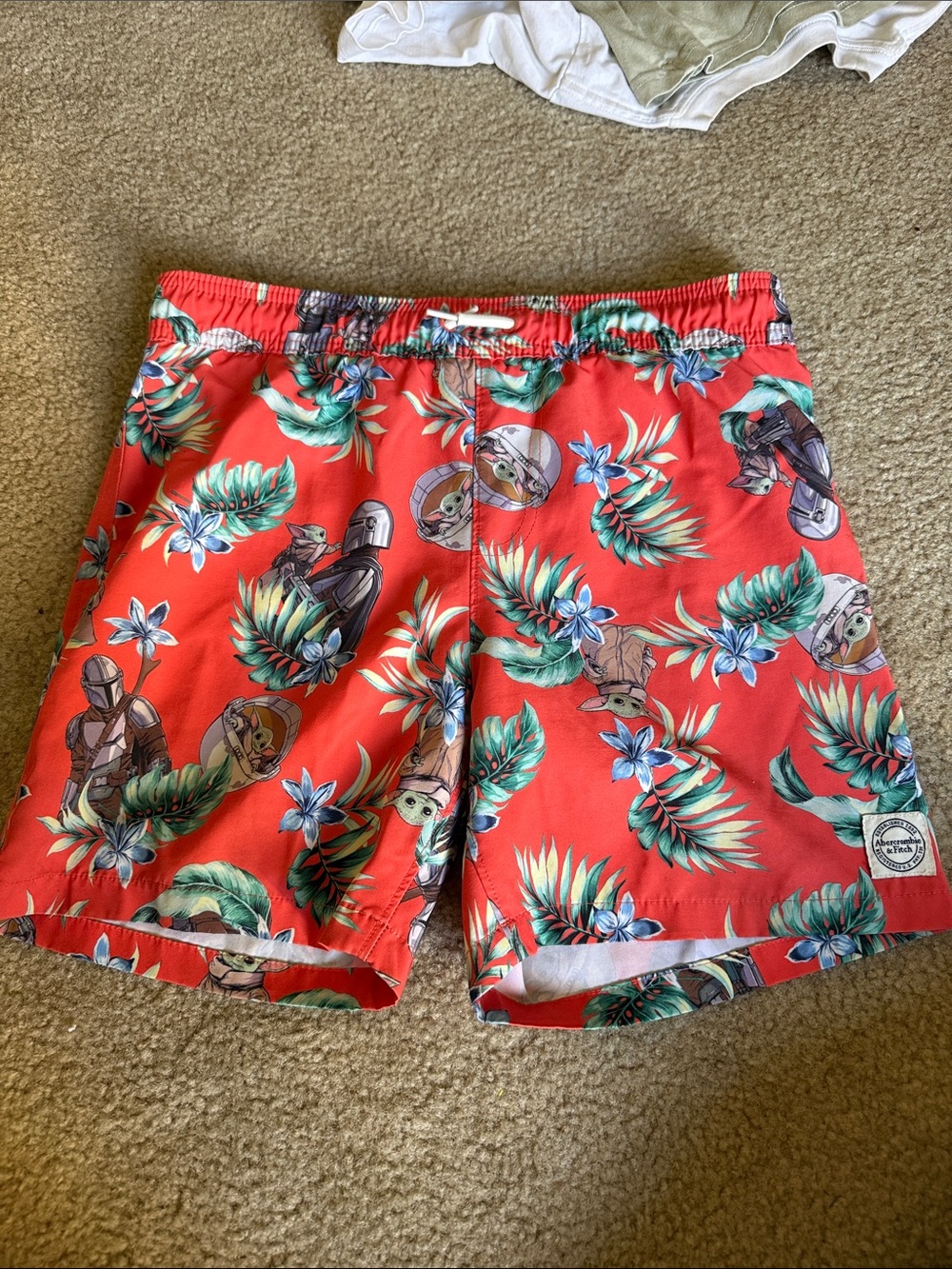 Abercrombie boy Red Star Wars Swim Shorts